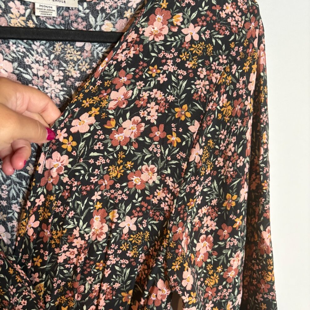 American Eagle floral duster kimono cardigan - Picture 3 of 6